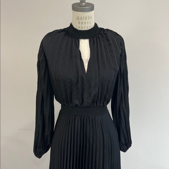 PETAL AND PUP Eloise Dress Elegant Black Pleated - Picture 9 of 12